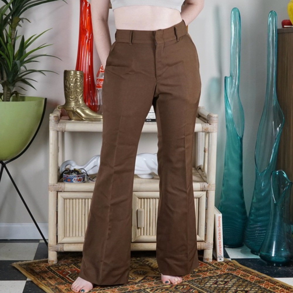 Vintage 70s Levi's Panatela brown flare bell bottoms